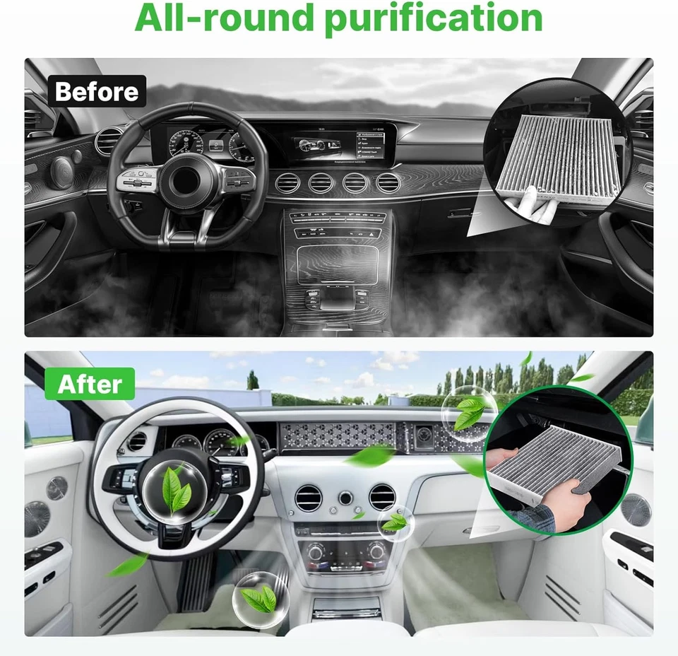 Engine+Cabin Air Filters Fit for Honda Accord (Gas Only, L4 1.5L) 2018 2019 2020 - Image 4 of 4