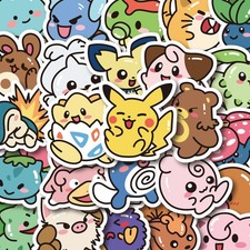 Pokemon Stickers 50 Pc Cute Baby Decal Sticker 2'' Set Snorlax Togepi Gengar US