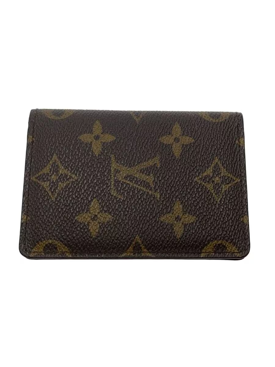 LOUIS VUITTON Organizer de Poche, Monogram Canvas and Leather, Brown, Men's
