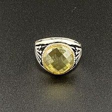 Incroyable belle bague en argent sterling S925 créée en laboratoire à la...