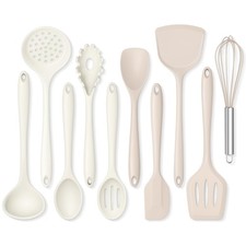 Kitchen Cooking Utensils Set 10 Pcs Silicone Non Toxic Cooking Utensils Set H...