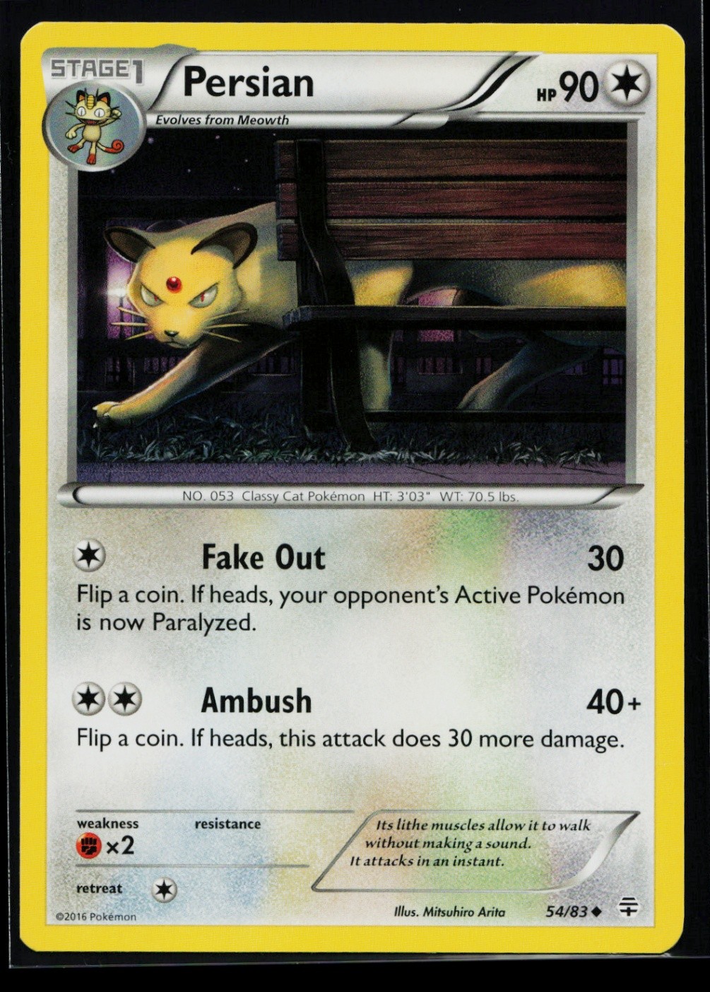 Persian Common XY - Generations 54/83 NM B1174