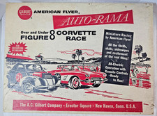 VTG American Flyer Auto-Rama Figure 8 Corvette Race Set 19080 Complete Box