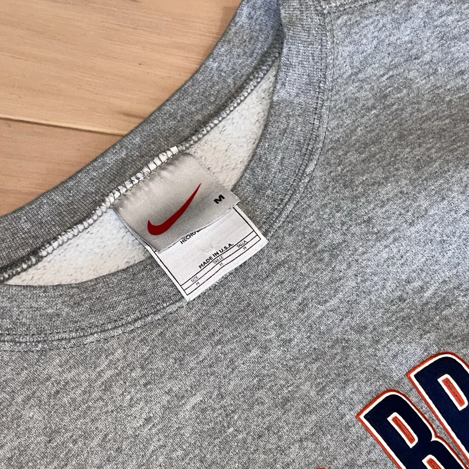 Sudadera De Colección Nike Denver Broncos Cuello Redondo Hecha en EE. UU. Para Hombre Mediana Foto 3 de 4