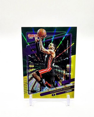2021-22 Panini Donruss Kendrick Nunn Green Yellow Holo Laser No. 84