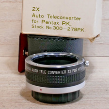 Asanuma 2x Auto Teleconverter for Pentax K Mount 35mm Film Camera GOOD W BOX