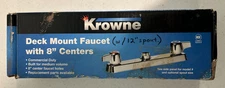 Krowne 13-812L Chrome 8" Deck Mount Faucet with 12" Spout New FREE SHIPPING