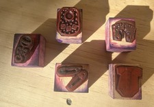 5 Rubber Stamps With Newborn Baby Theme