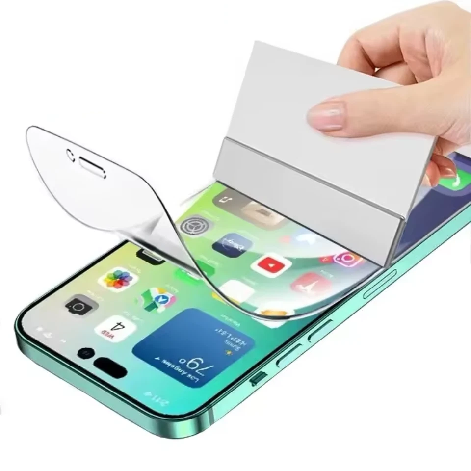 - MARKENLOS/GENERISCH - Displayschutzfolie Hydrogel Anti-Kratzer TPU für iPhone 16, 16 Plus Pro Max 16e