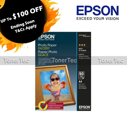 Epson Genuine S042539 A4 Glossy Photo Paper (50 Sheets) 200GSM 210mmx297mm NEW - Picture 1 of 1