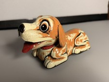 VINTAGE 1950s Tin Litho Friction Barking Dog  ‘Barky’