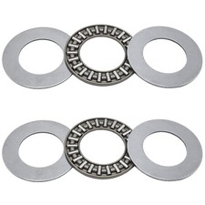 Set of 2 Needle Roller Bearings with Washers 20mm Bore 35mm OD