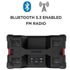 ION TAILGATER TOUGH BT RUGGED SPEAKER BLK/RED