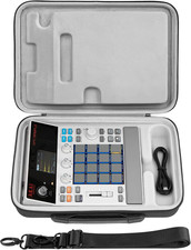 GEEKRIA Hard Shell Travel Case Compatible with Akai Professional MPC Sample Port