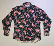 Wrangler Shirt L W/ X Long Tails Cowboy Cut Western Lassoing Vintage USA Made