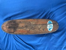 Vintage 1960s Makaha 22" Wood Skateboard Sidewalk Surfboard, Clay Wheels