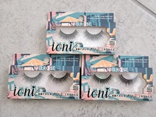 Lot of 3 ioni High 3D Faux Mink Lashes - Fluffy Long Doll Full - Handmade