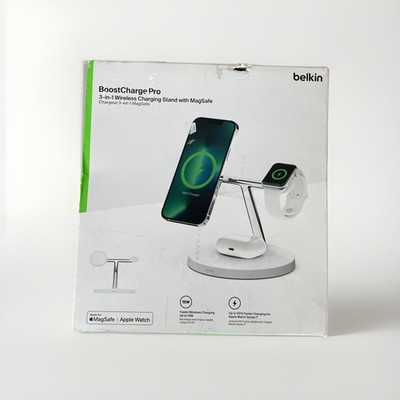 Belkin 3-in-1 iPhone-Ladegerät mit MagSafe - Weiß (WIZ017VFWH)