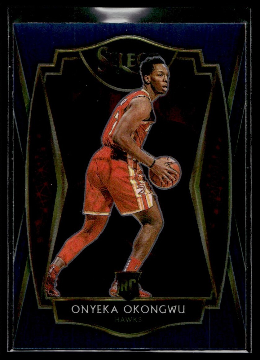 2020-21 Panini Select Premier Blue BASE Onyeka Okongwu RC Atlanta Hawks #186