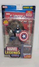 Marvel Legends Captain America Sealed 2004 ToyBiz Series 8 VIII  w Comic & Card