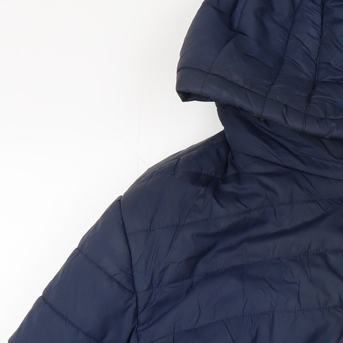 Jack & Jones Men's Blue Hooded Puffer Jacket M - Picture 9 of 12