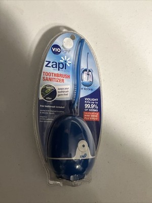 Violight Zapi UV Dental Toothbrush Sanitizer Blue Factory Sealed Brush Included