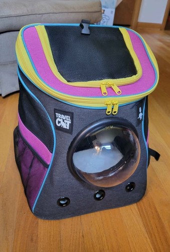 Travel Cat Stray Video Game Bubble Pet Backpack Limited Edition