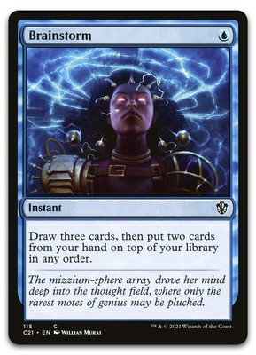Brainstorm #115 (LP) Commander 2021 C21 Magic MTG