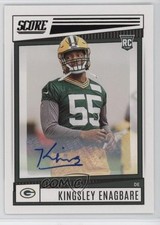 2022 Score Rookies Signatures Kingsley Enagbare #318 Auto 05k6