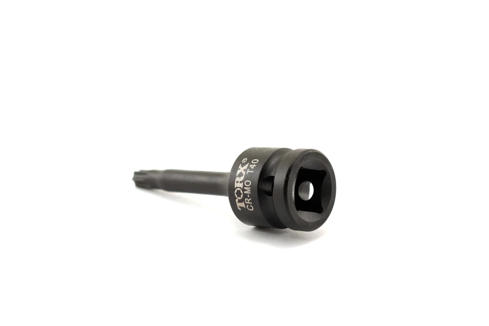 TMAX T-40 3" Long Black Impact Torx Socket Bit 1/2 Inch Square Drive Auto Tool - Image 3 of 4