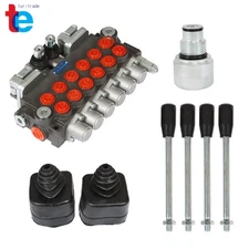 Hydraulic Backhoe Directional Control Valve 6 Spool +Conversion Plug 11 GPM
