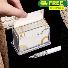 1pcs Transparent Acrylic Business Card Holder For Office Desk Card Stand Display