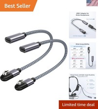 USB C to Shokz Charging Cable Adapter 2Pack,AfterShokz Headphone Charger,Type...