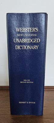 WEBSTER S New Universal Unabridged Dictionary 1983 Deluxe 2nd Edition color maps