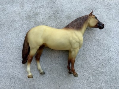 Retired Breyer Quarter Horse #885 Rough  n Ready Dark Chestnut Dun Adios