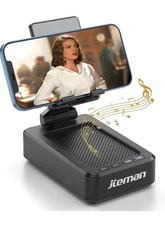 Cell Phone Stand with Wireless Bluetooth Speaker and Anti-Slip Base HD Surround 