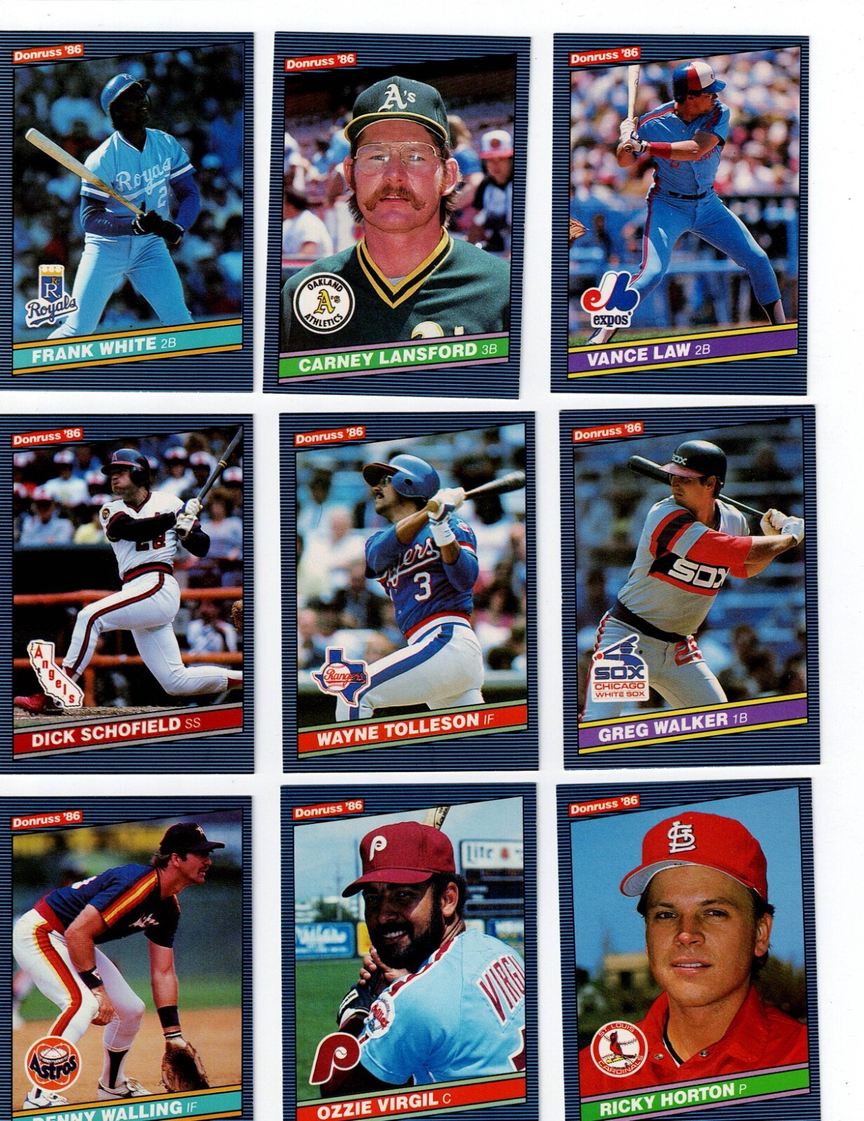 1986 DONRUSS Baseball Complete Your Set YOU PICK! 1-250
