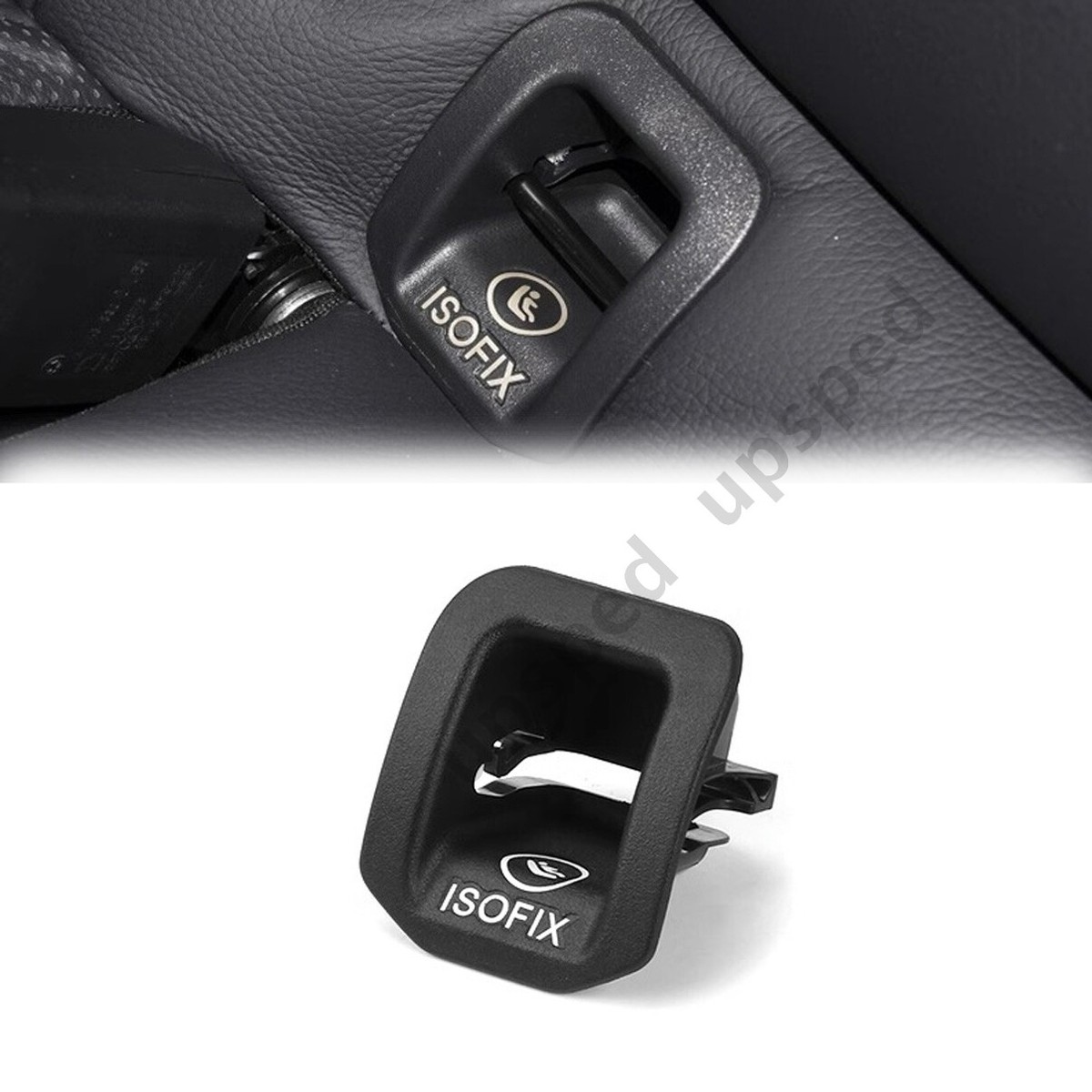 Mercedes Isofix Hook Black Child Seat Hook Anchor ISOFix Cover For