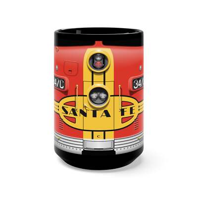 AT&SF Santa Fe Railway F7A #347C, Ceramic Coffee Mug