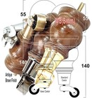 4 Wood Furniture Sofa Legs M8 Castor Replacment Chair Settee Feet 140mm or 150mm