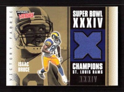 2000 Ultimate Victory Isaac Bruce Super Bowl XXIV Jersey Relic