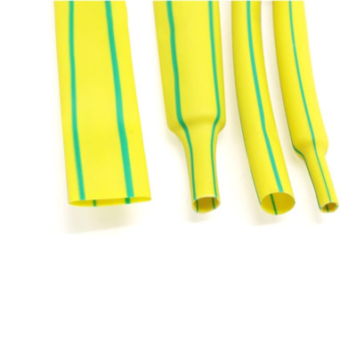 Funda termoretractil Termocontraíble 3MM  2:1 Tierra Verde Amarillo 
