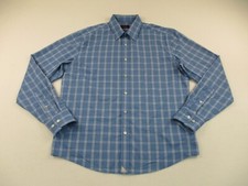Untuckit Garret Shirt Mens Medium Check Button Up Long Sleeve Preppy Nylon Untuckit Garret Shirt Mens Medium Check Button Up Long Sleeve Preppy Nylon