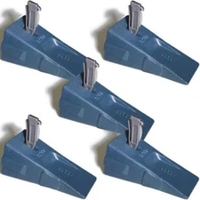 5 Piece Set X290 Bucket Teeth K290S Spring Flex Pin Skid Steer Excavator Hensley