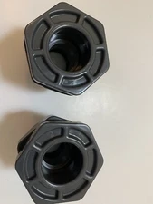 Hayward 1” BFAS1010TES Bulkhead Fitting Threaded Inlet X Thread Outlet, PVC/EPDM