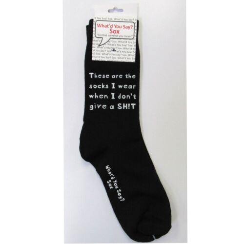 Unisex sarkastische Fun Socken ~ Dies sind die Socken, die ich trage, wenn ich keinen Sh*t gebe