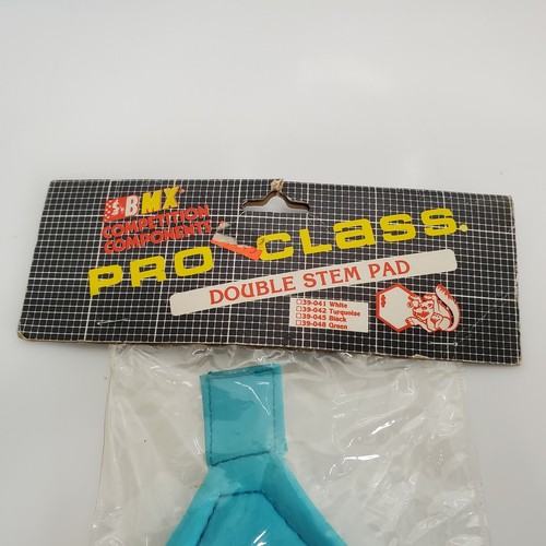 Vintage Mongoose Pro Class Double Stem Pad Freestyle BMX Turquoise Blue - Picture 3 of 4