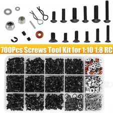 700PCS Metal Screws Box Repair Tool Kit For 1:10 1:8 RC Crawler Car HSP Traxxas