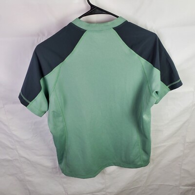 Patagonia Shirt Women's Large Green Runshade T-Shirt Active