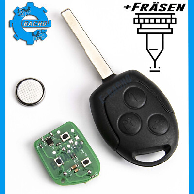 FUNKSCHLÜSSEL FÜR FORD B-MAX C-MAX COUGAR 433Mhz ID63 HU101 1699827 + FRÄSEN